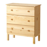 IKEA宜家代购 塔瓦 三斗抽屉柜,储物柜 收纳柜 衣柜整理柜子实木