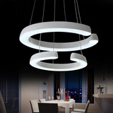 C型后现代大气餐吊灯 led创意个性餐厅灯 未来风格缺口圆圈环形灯
