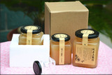 批发四方蜂蜜玻璃瓶储物罐密封罐酱菜瓶果酱瓶罐头瓶泡沫盒和纸盒
