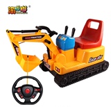 遥控儿童电动挖掘机可坐挖土机超大型玩具工程车推土机可坐人