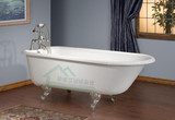 美剧出镜最高浴缸 子弹头独立铸铁浴缸1.2-1.7米多尺寸泡澡浴缸