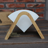 新品包邮 A+ 木制滤纸架座 手冲咖啡滤纸托架 V型/扇形滤纸架