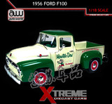 美国代购 汽车模型 1:18 1956年福特F100绿白卡车模型车合金
