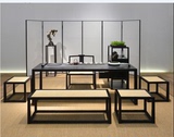 现代新中式茶室休闲实木茶桌椅家具组合家庭会所休闲功夫茶茶桌椅