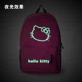 Hello Kitty凯蒂猫夜光涂鸦双肩背包男女学生可爱的书包包