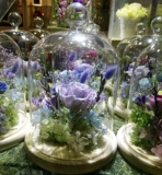 永生花玻璃罩保鲜花蛋糕爱心罩微景观玻璃花瓶厂家批发直径15厘米