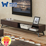 北欧简易实木电视柜现代简约小户型客厅松木电视机柜茶几组合套装