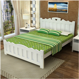 特价1.8米实木床1.5米双人床简约现代欧式成人床儿童床1米2单人床