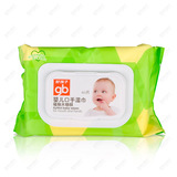 好孩子植物木糖醇宝宝口手湿巾80片带盖 最新日期 婴儿湿巾U1202