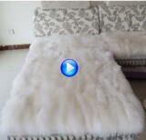 澳洲欧式毛绒纯羊毛沙发垫定做冬季加厚防滑真皮沙发坐垫飘窗垫子