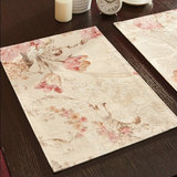家居布艺西餐垫 隔热 双层餐桌垫 长方形防滑垫 欧式常用学生桌布