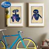 墙蛙迪士尼机器人总动员瓦力现代简约儿童房装饰画个性壁画挂画