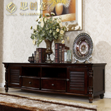 简约欧式家具新古典电视柜客厅实木美式电视机墙柜雕花地柜组合