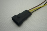3P 传感器 连接线 汽车防水插头 HID接头 线束 接插件 接线端子