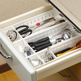 日本进口Inomata抽屉分隔收纳盒 厨房餐具收纳盒 塑料分隔收纳盒