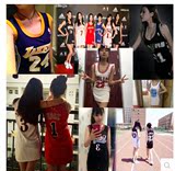 NBA女装球衣篮球服詹姆斯6乔丹24号科比库里罗斯运动服背心连衣裙
