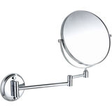y-栩栩如生 挂墙式化妆镜 浴室美容 伸缩折叠放大双面镜 铜质镜子