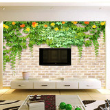立体3D无缝墙布大型壁画个性墙砖树叶墙纸壁纸客厅沙发电视背景墙