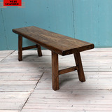 老榆木长条凳实木长板凳原木大板凳换鞋凳时尚矮凳子加长版特价