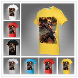 夏季新款英雄联盟T恤复仇焰魂火人皮肤图案 LOL周边纯棉短袖T恤