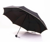 rechar外贸糖果色折叠遮阳伞遇水现花雨伞抗风加固钢骨晴雨伞三折