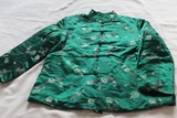 老旧棉袄收藏七八十年代道具对襟提花缎子棉袄MA2243全新