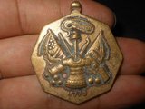 热卖古董古玩杂项杂件老物件老东西 外国铜纪念章挂件 包老N39267