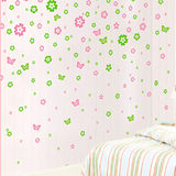 小花型墙贴卧室温馨浪漫创意墙饰客厅贴纸蝴蝶墙壁贴画贴花纸墙纸