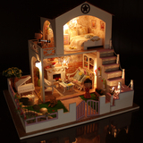 diy小屋别墅 手工制作创意大房子模型玩具拼装男生送女孩生日礼物