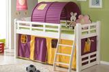 儿童松木家具 实木儿童床/半高床儿童床帐篷带护栏床 儿童床包邮