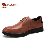 Camel/骆驼 真皮耐磨系带时尚休闲皮鞋春冬新款