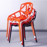 特价包邮塑料餐椅创意时尚简约靠背宜家椅子现代个性艺术镂空桌椅