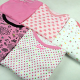 日本原单西松屋 女童长袖T恤打底衫卫衣睡衣家居服中薄70棉不变形