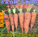 农家自种有机新鲜蔬菜胡萝卜纯天然无污染带泥沙土非转基因胡萝卜