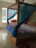 QAY家居，定制东南亚风格家具 2米架子床 2.2米大床 实木会所家俱