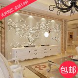 倾城中国风中式壁纸电视沙发背景墙纸壁画卧室书房现代中式3d壁画
