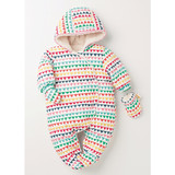 【现货】英国NEXT代购 2015冬女宝宝婴儿彩色三角形保暖连身衣