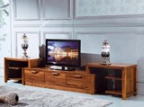 全实木榆木电视柜 伸缩时尚简约中式客厅家具现代榆木电视柜 特价