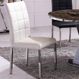 不锈钢餐椅 黑白简约现代餐椅 时尚宜家椅子客厅餐桌椅组合套装