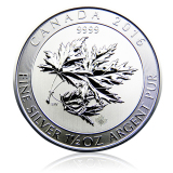 纵金泉2016 加拿大枫叶加厚银币 1.5盎司 送全套配件