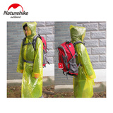 NH挪客户外徒步雨衣旅游必备一次性加厚透明成人雨披登山轻长款