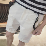 夏季新款韩版短裤男士潮流青年情侣休闲背带裤男女学院风吊带裤薄