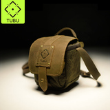 TUBU徒步小型数码微单相机包 单反包 单肩包斜挎 真皮帆布摄影包