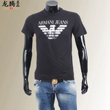 正品代购 Armani Jeans 阿玛尼AJ 男士修身短袖T恤圆领半袖上衣