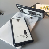 GY 魅族mx4pro手机壳硅胶 mx4pro保护套挂绳创意指环支架卡通猫咪
