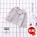 【T恤】0-4岁2016秋季日韩女小儿童娃娃圆领t恤长袖打底衫上衣