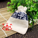 中国风棉麻青花瓷包装袋首饰袋/佛珠袋/饰品袋收纳袋/礼品袋