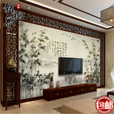 3D墙纸壁纸中国风水墨竹子电视墙客厅卧室电视沙发背景墙纸壁画