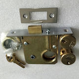 包邮 上海利用9412插芯门锁 老式铁门锁 双头丰收锁 防盗门大门锁