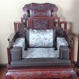 现代中式新古典实木家具红木沙发坐垫带靠背靠垫椅垫套可定制定做